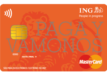 Tarjeta débito cuenta NoCuenta ING